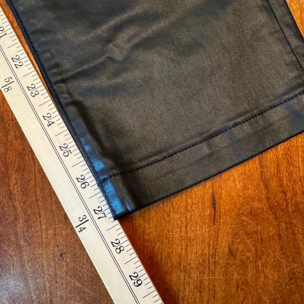 KUT from the Kloth Pants Womens 12 Black Coated Skinny KP2100MA1N Faux Leather - Picture 7 of 11